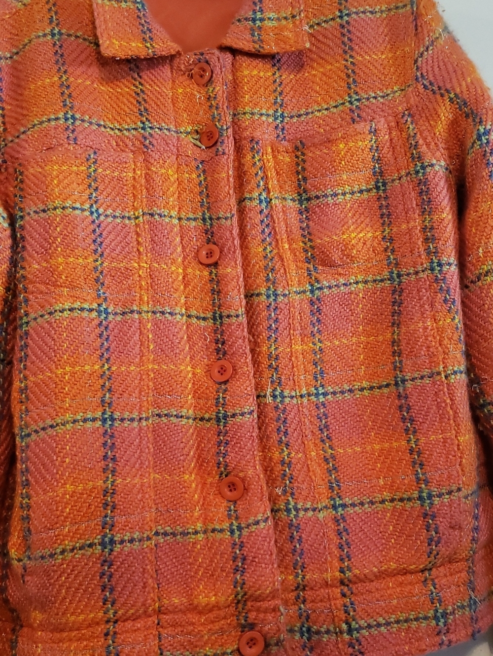 Plaid Button-Up Jacket - Picture 3 of 15